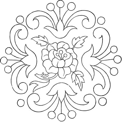Vintage Floral Embroidery Pattern The Graphics Fairy