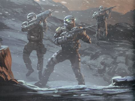 Odst Squad In Halo Mythos Halo Drawings Halo Armor Halo Spartan