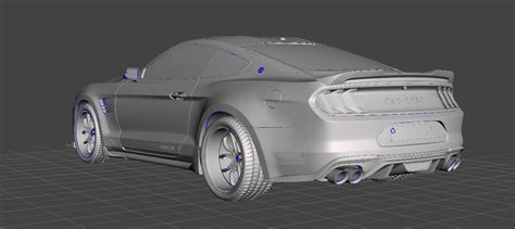 Free Stl File Ford Mustang Shelby Gt500・3d Printing Idea To Download・cults