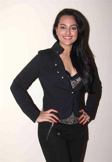 Sonakshi Sinha Photos Hot Smiling Face In Black Dress Tollywood Stars