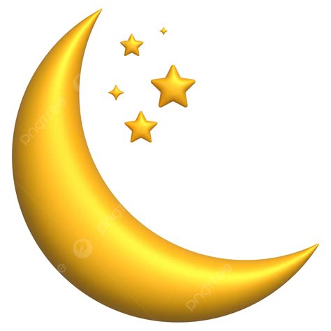3d Moon And Star Clipart Moon Star Moon And Star Png And Vector With
