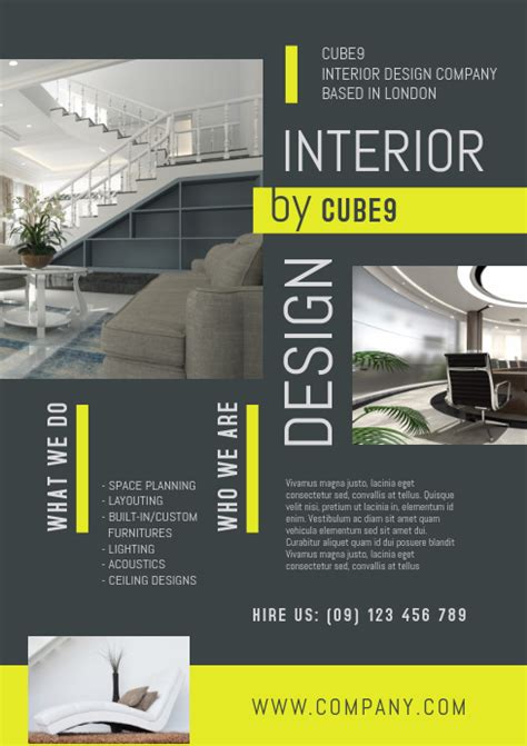 140 Interior Design Customizable Design Templates Postermywall
