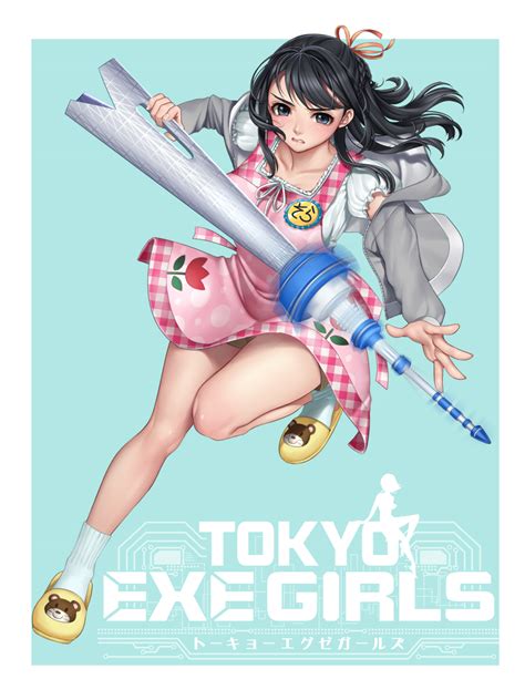 Masami Chie Tokyo Exe Girls Highres Official Art 1girl Apron