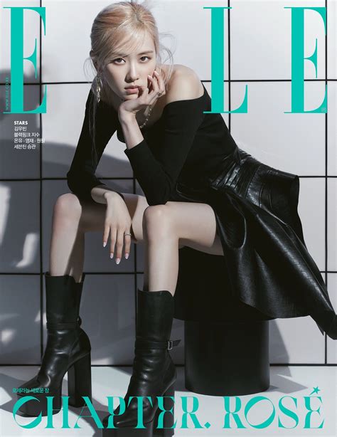 Elle Magazine June Blackpink Rose Cover D Ver In Blackpink Rose Korean Girl