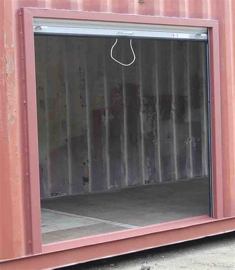 8 Wide X 6 4 Tall Roll Door In Container Side Outback