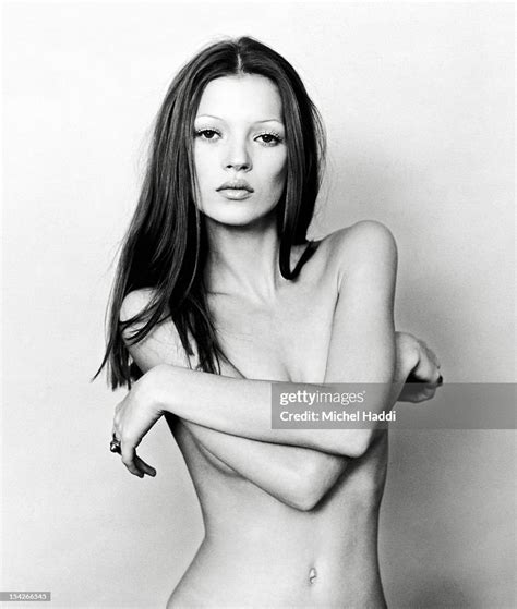 Model Kate Moss Is Photographed For Gq Magazine On June 12 1991 In
