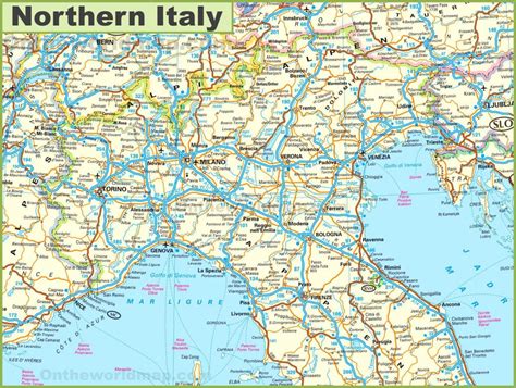 Detaljna Karta Italije Karta