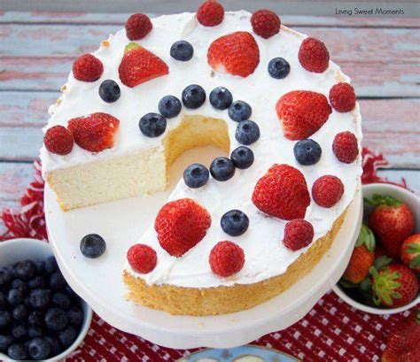 Serve with some fresh berries for a fresh dessert. This delicious Sugar Free Angel Food Cake recipe is super ...