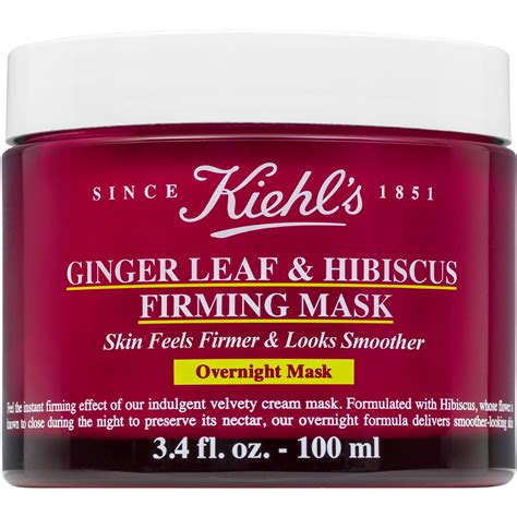 Kiehls Ginger Leaf And Hibiscus Firming Overnight Mask Women Face
