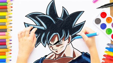 Como Dibujar A Goku Ultra Instinto Dominado Paso A Paso Youtube