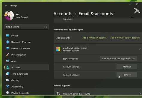 How To Remove Microsoft Account In Windows 11