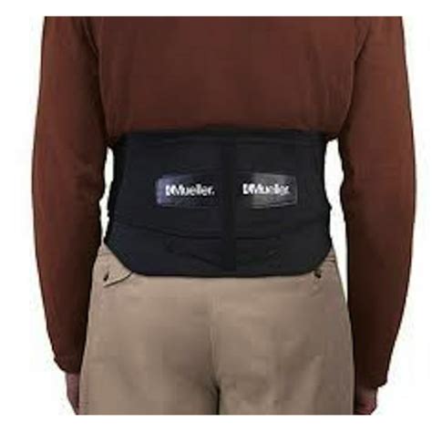 Mueller Adjustable Lumbar Back Brace With Removable Pad Plus Size