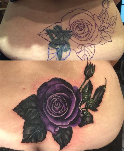 Rose Cover Up Tattoo By Lou Bragg Tattoos Motive Rosen Tattoos