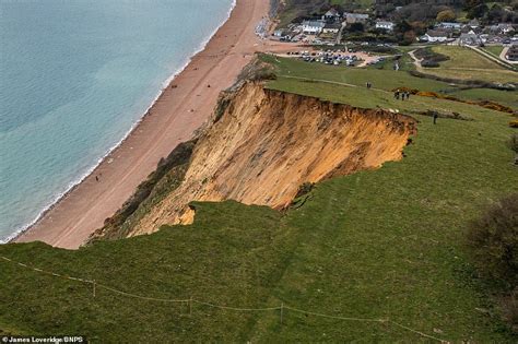 Massive Cliff Collapse In Jurassic Coast Uk
