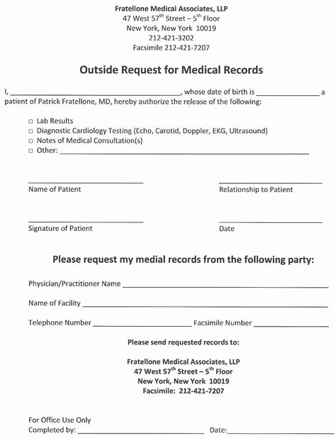 Invoice For Medical Records Template Elegant 10 Medical Records Request