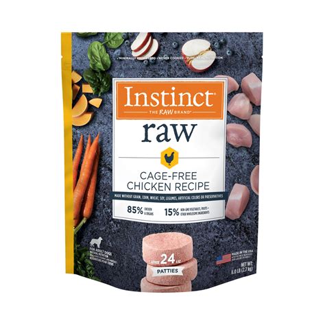 Buy 1, get the 2nd 25% off instinct and simply nourish frozen dog food. Instinct Frozen Raw Patties Grain-Free Cage-Free Chicken ...