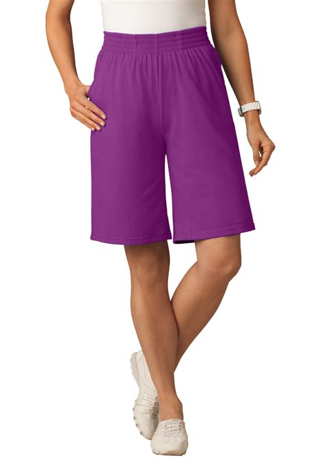 Woman Within Womens Plus Size Jersey Knit Short Short