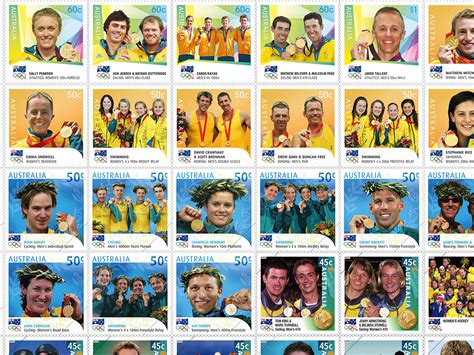 Instant Gold Medallist Stamps Summer Olympic Games First World Stamp