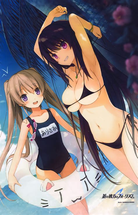 Arisaka Mashiro And Tobisawa Misaki Ao No Kanata No Four My Xxx Hot Girl