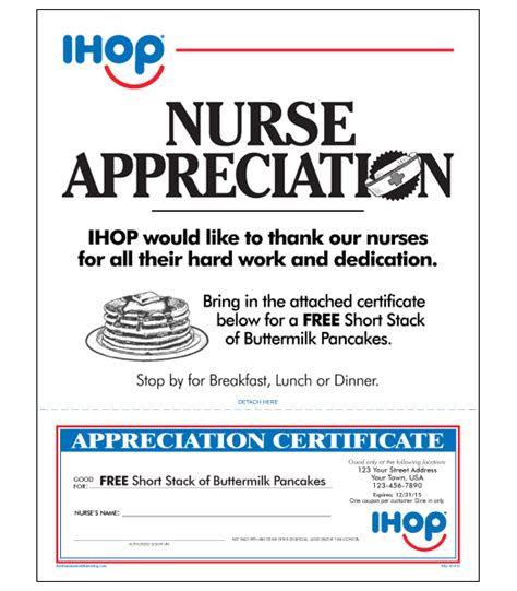Examples of token of appreciation. IHOP Local Store Marketing :: NURSE APPRECIATION LETTER