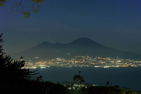 Bay Of Naples And Vesuvio At Night © Bernard Grua 2011 Napoli