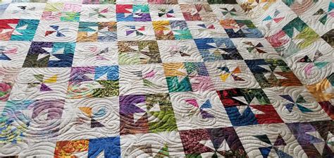 Pinwheel Quilt Quilting Pattern Is West Wind By Christy Dillon