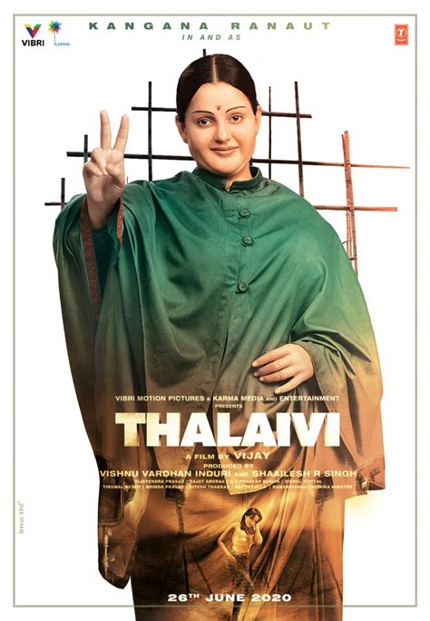 Thalaivi Movie First Look Poster Featuring Kangana Ranaut Photo Bom