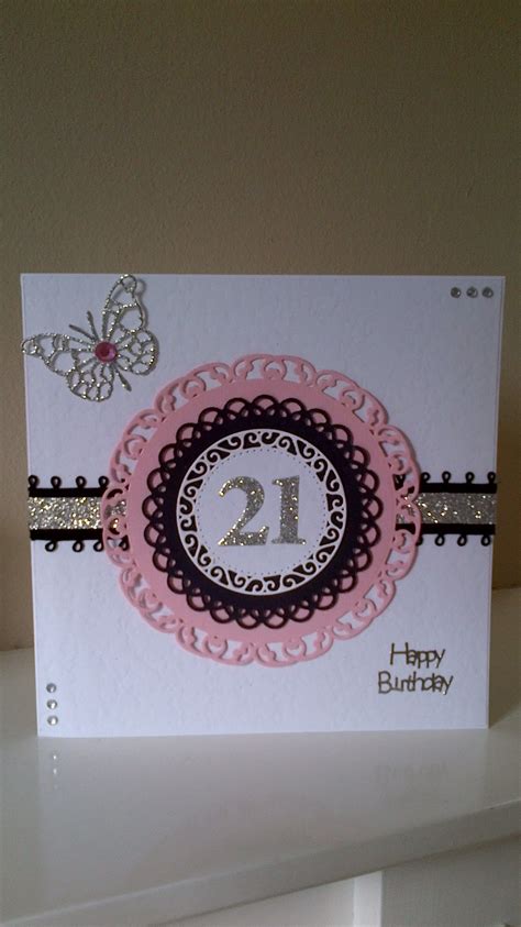 Birthday Card Using Spellbinders Stately Circles Handmade By Jilly W