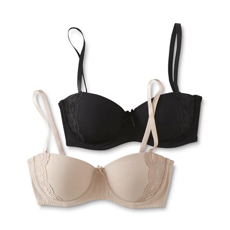 Simply Styled Womens 2 Pack Convertible Underwire Bras