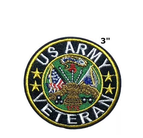 Us Army Veteran Embroidered Patch Iron Or Sew On Motif Tactical Morale