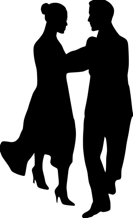 Dance Couple Clipart Silhouette Transparent Clipground