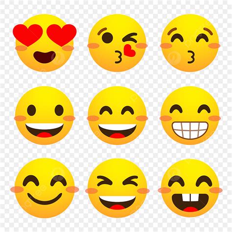 Different Emotion Clipart Hd Png Emotional Face Emoji Facebook Set