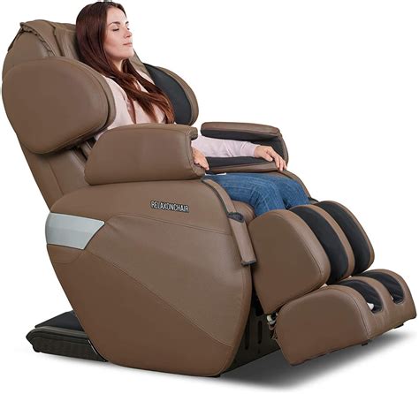 relaxonchair [mk ii plus] full body zero gravity shiatsu massage chair chocolate chairs