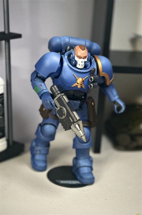 Mcfarlane Space Marine Painted From Scratch What Do You Guys Think
