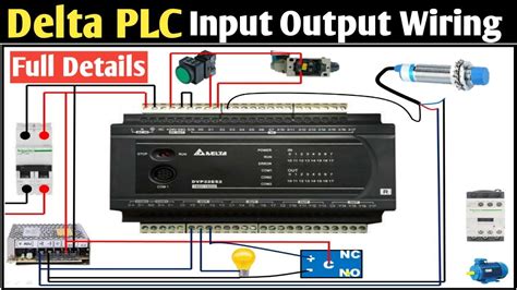 Plc Input Output Wiring Plc Wiring With Source And Sink Modedelta Plc