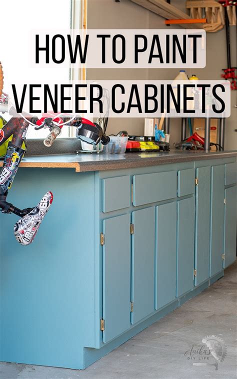 How To Paint Veneer Cabinets Diy Kitchen Decor Diy Kitchen