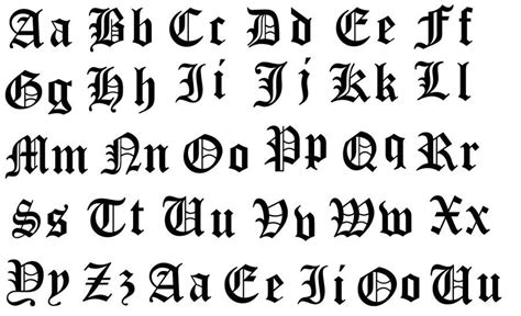 5 Best Images Of Printable Old English Alphabet A Z 5 Best Images Of