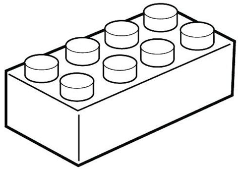 A Black And White Drawing Of A Lego Block With Eight Blocks On It S Side