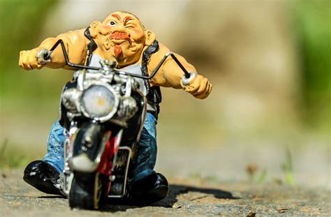 Biker Figure Motorcycle Clay Free Image Download