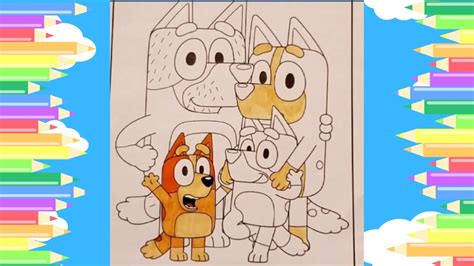 Bluey Coloring Page Coloring For Kids Youtube