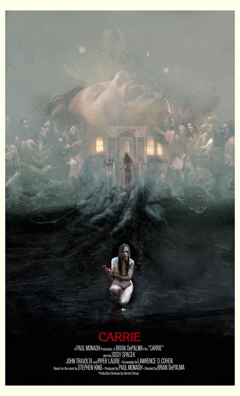 Carrie 24 X 36 Artofronin Horror Movie Art Movie Poster Art