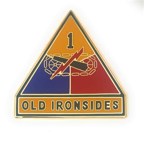 Us Army 1st Armored Division Csib Sta Brite Insignia Inc