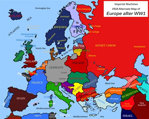 Jul 17, 2021 · europe encompasses an area of 10,180,000km² (3,930,000 square miles), stretching from asia to the atlantic and from the mediterranean to the arctic. Image - Blank map of Europe 1918 with text by eric4e -ENG- (Imperial Machines).png | Alternative ...