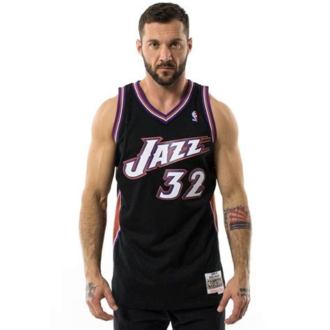 Currently over 10,000 on display for your viewing pleasure. Koszulka męska Mitchell and Ness swingman jersey Utah Jazz Karl Malone1998-99 black Karl Malone ...