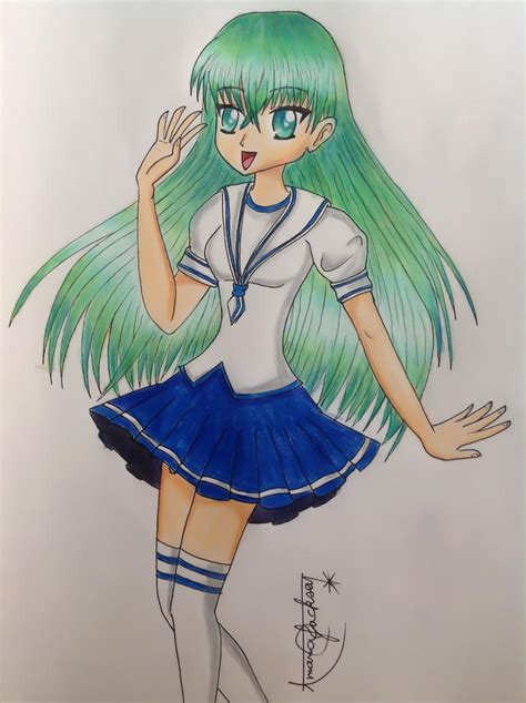 Random Anime Girl Drawing By Amana Hb On Deviantart