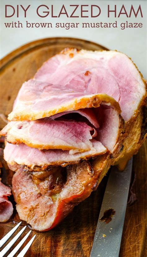 Homemade Ham With Brown Sugar Mustard Glaze Recipe In