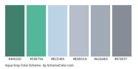 Aqua Gray Color Scheme Aqua Grey Color Scheme Color Schemes