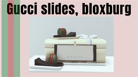 Designer Gucci Slidesslippers Building Hack Bloxburg Roblox Youtube