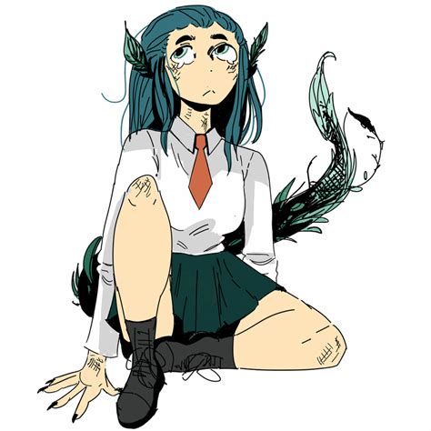 Draw the eyes, while keeping in mind where they are positioned on the. QUICK MHA OC by Itscrux on DeviantArt