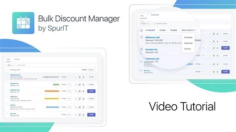 Shopify app development — build for the world's leading. Bulk Discount & Sales Manager Shopify App - Tutorial Video ...